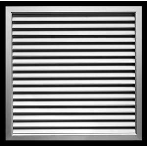 HVAC Premium 12'' w X 12'' h Aluminum Privacy Door HVAC Air Grille - V Shaped Louvers Ensure 100% View Block - Supply or Return [Outer Dimensions: 13'' w X 13'' h]
