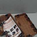 Hrensaw Medium Outdoor Electrical Box(10.6x5.5x4.5inch),IP54 Waterproof Extension Cord Cover w/6 Cable Entry,Weatherproof Connection Box Protect Power Strip,Timer,Plug,Holiday Lights,Brown