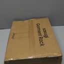 Sakugi Clothes Rack - Large-Capacity Clothing Racks for Hanging Clothes with Lockable Wheels, Space-Saving Metal Coat Rack for Bedroom, Laundry Room, Entryway, 45.6" x 16.9" x 59", Silver