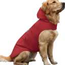 Dog Raincoat Reflective Adjustable Hooded Pet Rain Jacket Poncho with Leash Hole for Dogs, Small