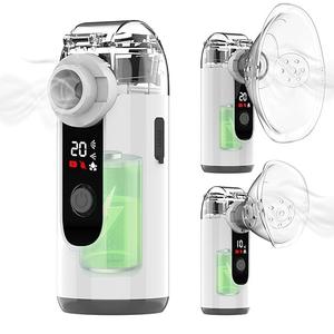 Hand-held Nebulizer for Respiratory System, Portable Nebulizer with Self-Clean Mode, Rechargeable Nebulizer for Home Office Travel missing manual and used
