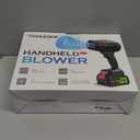 980,000 RPM Cordless Leaf Blower - 21V Electric Handheld Leaf Blower with 24.0Ah Batteries & Fast Charger - Lightweight for Patio, Lawn, Yard, Deck Cleaning - Dark