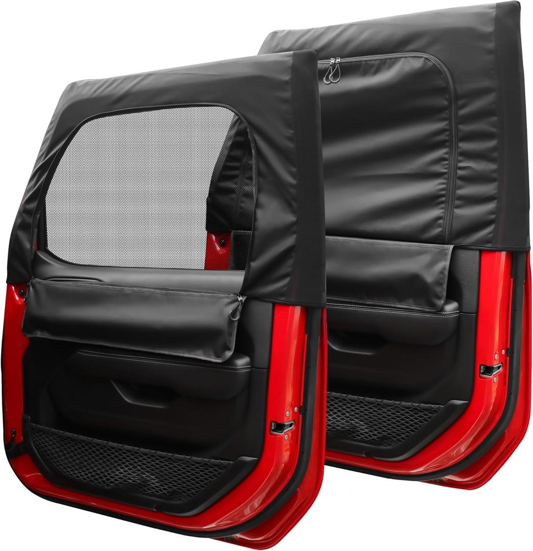 Side Car Window Sunshades for Jeep Wrangler JK JL Gladiator JT Accessories, 2 Pcs Front Window Sun Shade Privacy Full Covers/Half Shade for Jeep Wrangler, Window Curtains for Baby Protection