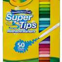 Crayola Super Tips Washable Markers Age 3+ - 50 Count