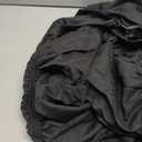 Wrap Around Dust Ruffle Bed Skirt - Black - for Queen Size Beds