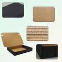 8x8x2 Black Shipping Boxes Set of 20, Corrugated Cardboard Mailers for Product Packaging & Mailing, Recyclable Small Business Shipping Supplies, Gift Boxes for Holiday Birthday Wedding Favors