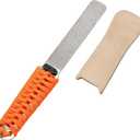 SHARPAL 181N Dual-Grit Diamond Sharpening Stone File Garden Tool Knife Sharpener with Leather Strop Coarse 325 / Extra Fine 1200 Grit for Lawn Mower Blade, Axe, Hatchet, Hedge Shears, Chisels, Drills