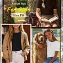 3 Pack Girls Short Sleeve Cute Shirts | Ribbed Knit, Crew Neck, Slim Fit, Summer, Basic, Soft, School Outfit, Trendy, Ages 5-14, Solid Colors, Versatile Styling