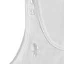 Verdusa Women's Crop Tops Sleeveless Festival Party Clubwear Fashion Crystal Tank Top (White, M)