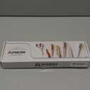 Astercook Knife Set, 13 Pieces Kitchen Knives Set with Healthy Anti-Rust Coating, Dishwasher Safe, Stainless Steel Chef Knife Sets with 6 Blade Guards, Perfect Holiday Gifts for Kitchen (Large, Cream)