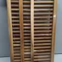 Utoplike Large Teak Dish Drying Rack, Wooden 3 Tier Collapsible Dish Draine for Countertop, Kitchen Organizer for Pasta Plates, Cups