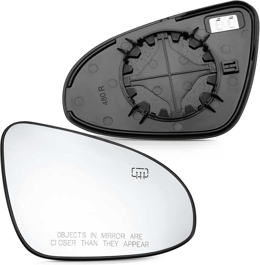 Passenger Side Mirror Replacement for Toyota Corolla 2014 2015 2016 2017 2018 2019 - Right Side Mirror Glass, Rear View Mirrors Glass with Power Heated