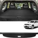 Cargo Cover for Dodge Durango 2011-2026(Not for R/T) Fit 2nd Row Installation Port Retractable Trunk Cover Security Shielding Shade Cargo Luggage Cover Trunk Privacy Protection (Carbon Fiber Texture)