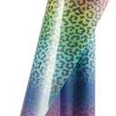 TransWonder Gradient Cheetah Glitter-HTV Glitter-Heat-Transfer-Vinyl 12 x 5ft. Glitter Heat Vinyl Iron on Vinyl for Cricut Sihouette Cameo Die Cutting Machine T Shirts