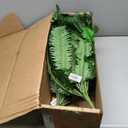 Nearly Natural 48-in Artificial Boston Fern, Set of 2, Large Hanging Fake Plant Wall Decor with 67 Fronds, Faux Fern Vines that Look Real for Home and Office Decor