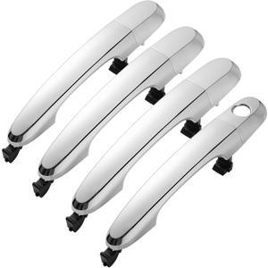 4Pcs Exterior Door Handle Set for Kia Sorento 2011 2012 2013 2014 2015,Front and Rear Left & Right Side Replaces 82651-2P010 82652-2P030,Chrome