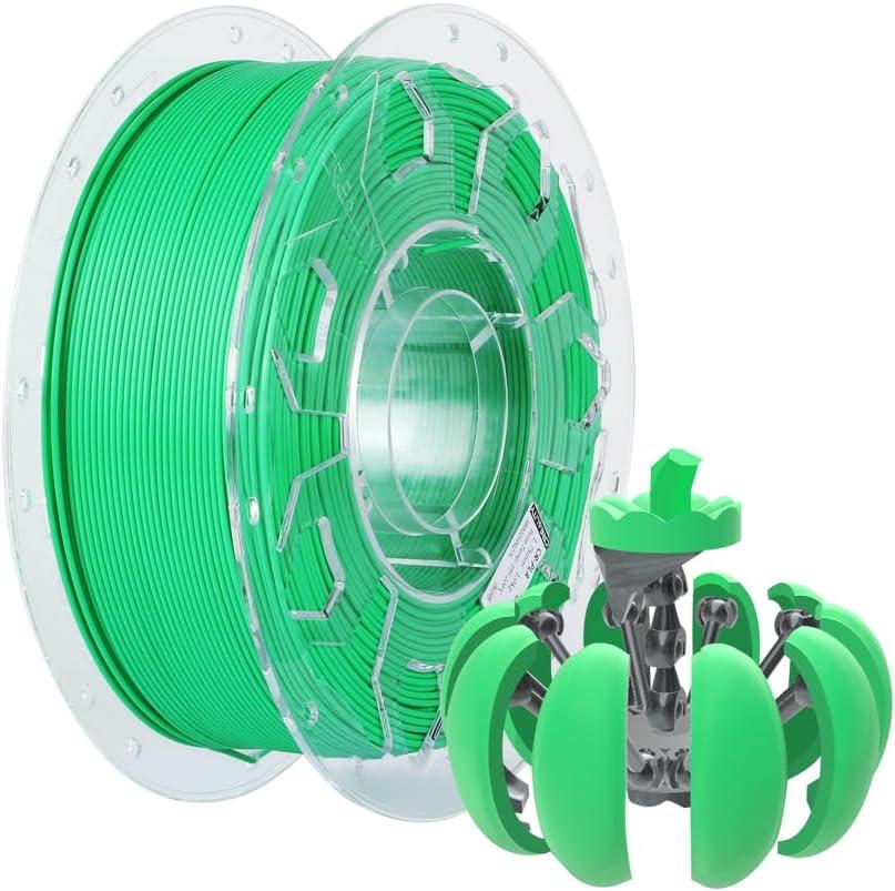 Creality PLA Filament 1.75mm, 1.75mm 3D Printer Filament, 1.0kg (2.2lbs) Spool, No Warp Enhanced Toughness, Dimensional Accuracy 0.03mm Printing Filament, Suitable for FDM 3D Printers (Green)