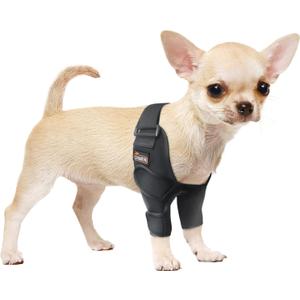 CHAMIN Dog Elbow Brace for Elbow Support and Protection, Protector Pads Hygroma, Elbow Pads for Dogs Dysplasia, Calluses, Elbow Wound Healing,etc., (Both Legs,XS)