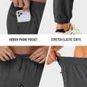 MAGCOMSEN Men's Golf Pants Stretch Joggers with Zipper Pockets Work Casual Slack for Men (Gray)
