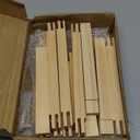 12PCS Needlepoint Stretcher Bars for Needlework 6"/7"/8" with 50 Thumb Tacks ,Wooden Canvas Stretcher Bars for Embroidery Stitch Frame Set Bundle6"/7"/8"