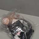 6pcs Girls Halloween Costume Girls Black Dress Long Sleeve with Wig Necklace Sock 3-14Y(3-4 Years)