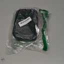 Hatori Travel Jewelry Box, PU Leather Small Jewelry Organizer for Women Girls, Portable Mini Travel Case Display Storage Holder Boxes for Stud Earrings, Rings, Necklaces, Bracelets. (Black)