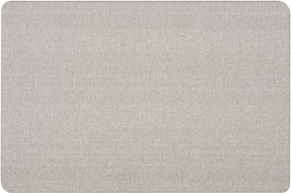 Quartet Bulletin Board 36"W x 24"H Fabric Cork Board Alternative for Office School or Home Dcor, Gray (7683G)