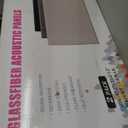 2 Thick Acoustic Panels with Hanging Hardware, 2 PCS 47.2 x 23.6 Fiberglass Sound Absorbing Panels for Home Theater Church Office Wall, Linen