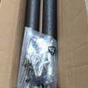 1 Lower, 1 Upper Trampoline Replacement Poles, Fit for 10'-16' Trampoline Frame, Universal Enclosure Straight Net Pole with Foam Sleeves and Hardware, 1 Set