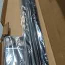 Ivilon Drapery Window Curtain Rod - End Cap Style Design 1 Inch Pole. 72 to 144 Inch Color Black