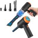 Meudeen Air Duster - Computer Vacuum Cleaner - for Keyboard Cleaning - Cordless Canned Air - 110000RPM Powerful PC Cleaner(Air-01) (Black)