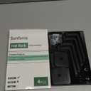 Sunfanie Hat Rack for Hat Storage (4-Pack), Multi-Purpose Hat Organizer, Strong Adhesive Hat Hooks for Wall Organizer for Baseball Caps, Two Mounting Options Hook, Black