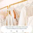White Wooden Hangers - 20 Pack - Durable & Ideal for Everyday Use & Wedding