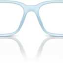 ARNETTE Men's An7250u Pheobe Universal Fit Square Prescription Eyewear Frames (Frosted Light Blue / Demo Lens)