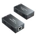 HDMI Extender 165ft Over Single Cat5e/6 Ethernet, Extend 1080P@60Hz Video No Delay, Transmit Audio Video Synchronously, Support 3D, POC, EDID