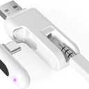 USB-C Bluetooth Adapter for PS5, 2-in-1 USB-A Bluetooth Audio Adapter for PS4 with aptX-Adaptive & Low Latency, Wireless Audio Transmitter to Connect Bluetooth Headphones & Earbuds