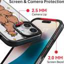 Bouvardia for iPhone 16 Case, Compatible with Magsafe, Cute Girly Design for Women, Shockproof & Aesthetic, Capybaras