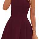 PRETTYGARDEN Summer Dresses for Women 2026 Elegant Classy Spring A Line Business Casual Work Graduation Cocktail Short Dress (Red, L)
