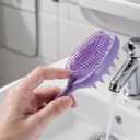 Purple Double-sided Hair Brush, Portable Massage Comb