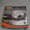 8 Inch Steel Wire Rotary Weed Brush Cutter Trimmer Head for Weed Cutter Eater, Unbreakable Wired Trimmer Blade, Weed Trimmer Eater Head with Adapter Kits for Moss Grass Rust Removal