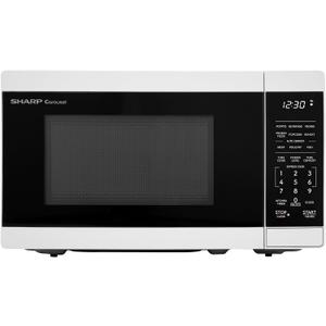SHARP Compact Countertop Microwave Oven with Removable 10" Carousel Turntable, 700 Watt, 0.7 Cubic Feet, White