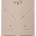 YOGATI Yoga Mat Thick Non Slip with Alignment Lines and Carrying Strap, Large Pilates Mat for Women, Extra Grip Home Gym Workout, Fitness & Exercise Mats, 6mm Dual Layer TPE, 72 x 24 in, Beige Brown