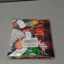 2 x Gnome Christmas Curtains Valance, Christmas Window Valance Curtains, Christmases Decorations Kitchen Window Decor, Red Xmas Tree Short Curtain Drapes for Living Room Bedroom 51x18 in