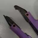 Zhehao Fusion Hair Extensions Tool Us Plug Professional Hair Extensions Tools U Tip Professional Fusion Heat Iron Connector Wand with 2 Bags Keratin Glue Granule Beads(Purple,a Head)