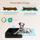 EHEYCIGA Orthopedic Dog Beds for Extra Large Dogs, Waterproof Memory Foam XL Dog Bed with Sides, Non-Slip Bottom and Egg-Crate Foam Big Pet Couch Bed with Washable Removable Cover, Black
