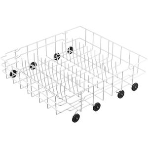 Allstare 808602302 Dishwasher Lower Rack Replacement for Frigidaire Kenmore Dishwasher Parts Lower Dishrack Assembly with 154174501 Wheels 154432602 FDB1050REB0 Dishwasher Bottom Rack -22" x 20.9", 22" x 20.9" x 6.3" 808602302