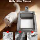 PETKIT Crystal Cat Litter with Tray, Suitable for Purobot Crystal Duo Automatic Litter Box, Dust-Free Mess-Free No Refilling, Odor Control (White-Original Unscented, 4.5 lb4 Packs)