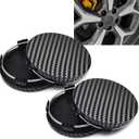 4PCS Wheel Center Caps, Center Caps for Rims, 2.36" OD 2.2" ID Anti-Falling Rust-Proof Wheel Hub Decoration, ABS Snap-in Vehicle Rim Hub Protective Cover for SUV, Sedan, Truck (Carbon Fiber)
