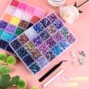 Kalolary 48000Pcs 48 Colors Jelly Rhinestones for Bedazzling and Diamond Art,3mm Resin Flatback Gems Bedazzler Kit with 3Pcs B7000 Glue Tweezers&Pick Up Pen for DIY Crafting Crafts Book Shoes Nail Art