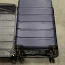 Sweetcrispy Luggage Spinner Wheels Lightweight Expandable Travel Hard Shell Suitcases with TSA Lock, Navy Blue, 3-PCS Set (20/24/28 inch)